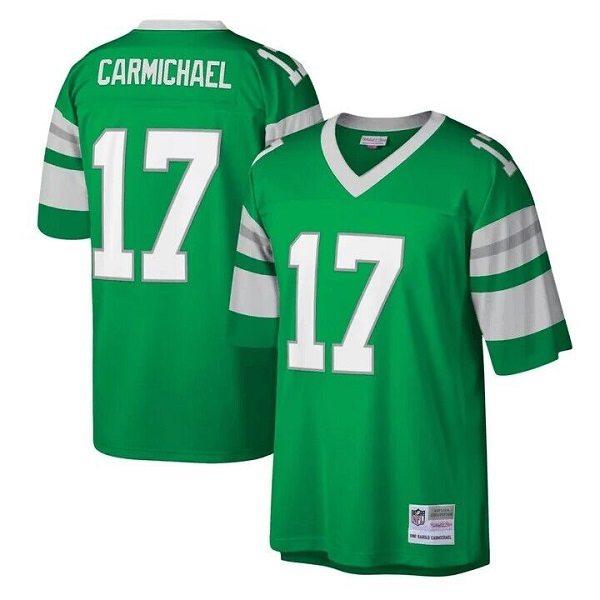 Men's Philadelphia Eagles #17 Harold Carmichael Green Mitchell & Ness Stitched Jersey Men's Philadelphia Eagles #17 Harold Carmichael Green Mitchell & Ness Stitched Jersey